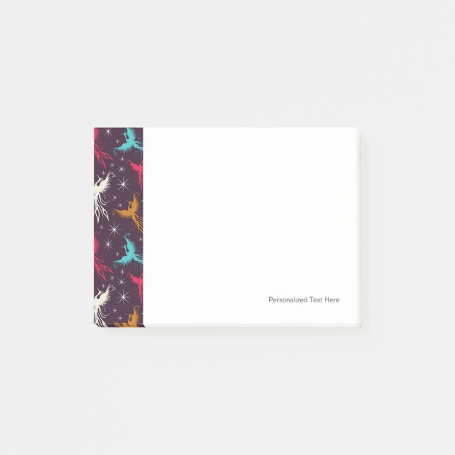 Post-it® Chiffre motif d'oiseaux de Phoenix (Devant)