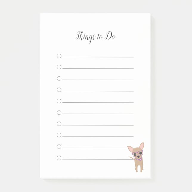 Post-it® Chihuahua à faire (Devant)