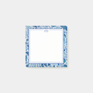 Post-it® Chinoiserie Bleue et Blanche Chic Post-its