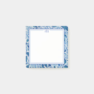 Post-it® Chinoiserie Bleue et Blanche Chic Post-its