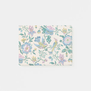 Post-it® Chinoiserie Vintage Oiseaux Floral Motif Pastel