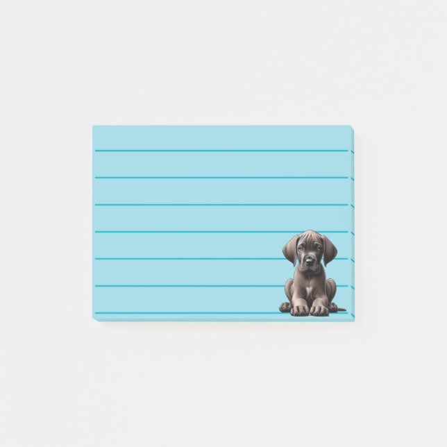 Post-it® Chiot adorable de Grand Danois (Devant)