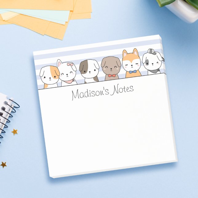 Post-it® Chiots mignons Personnalisés (Créateur téléchargé)