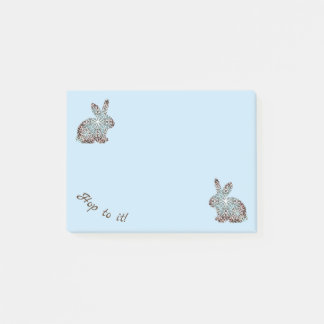 Post-it® Chocolat et blues de Mandala Rabbit