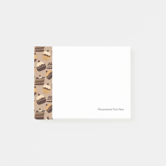 Post-it® Chocolat et pâtisseries motif 3 (Devant)