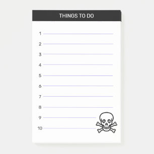 Post-it® Choses à faire avec Skull & Bones