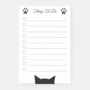 Post-it® Choses à faire avec tête et pattes de chat