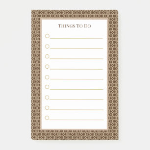 Post-it® Choses à faire marron beige blanc
