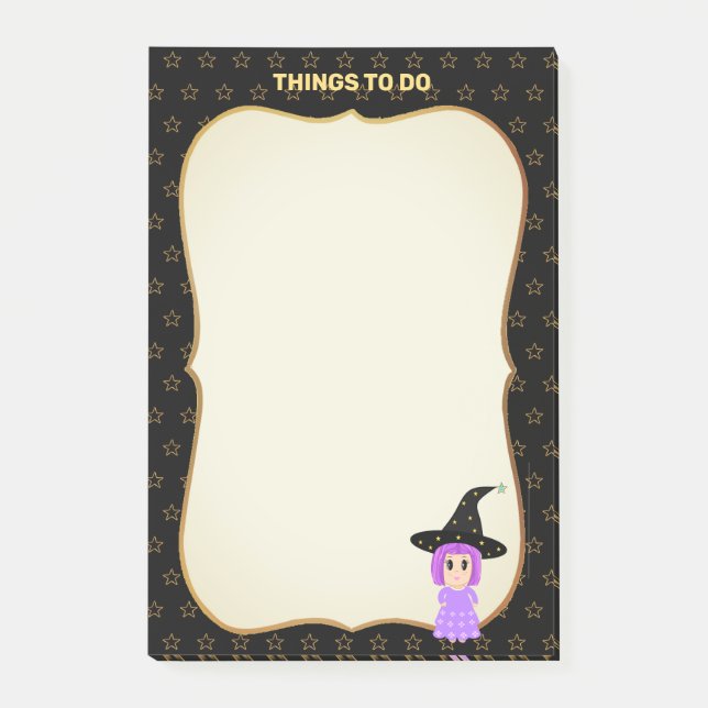 Post-it® Choses à Faire & Motif Étoilé (Devant)