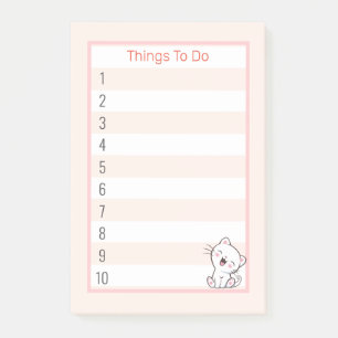 Post-it® Choses mignonnes à faire avec un chaton