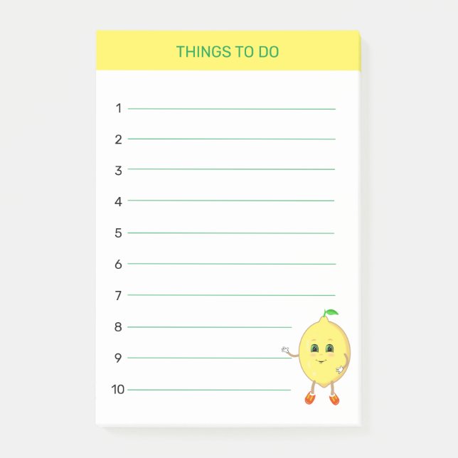 Post-it® Choses mignonnes et heureuses à faire avec des cit (Devant)