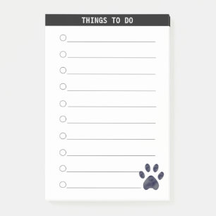 Post-it® Choses personnalisées à faire et notes post-it paw
