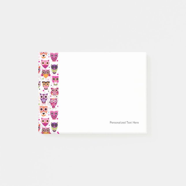Post-it® Chouette colorée Motif pour enfants (Devant)