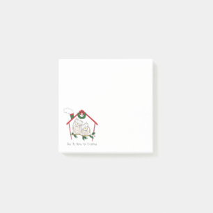 Post-it® Chouette de Noël sera à la maison Mignon
