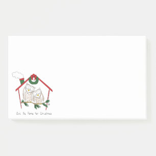 Post-it® Chouette de Noël sera à la maison Mignon