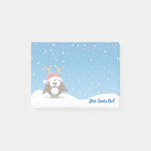 Post-it® Chouette de Père Noël