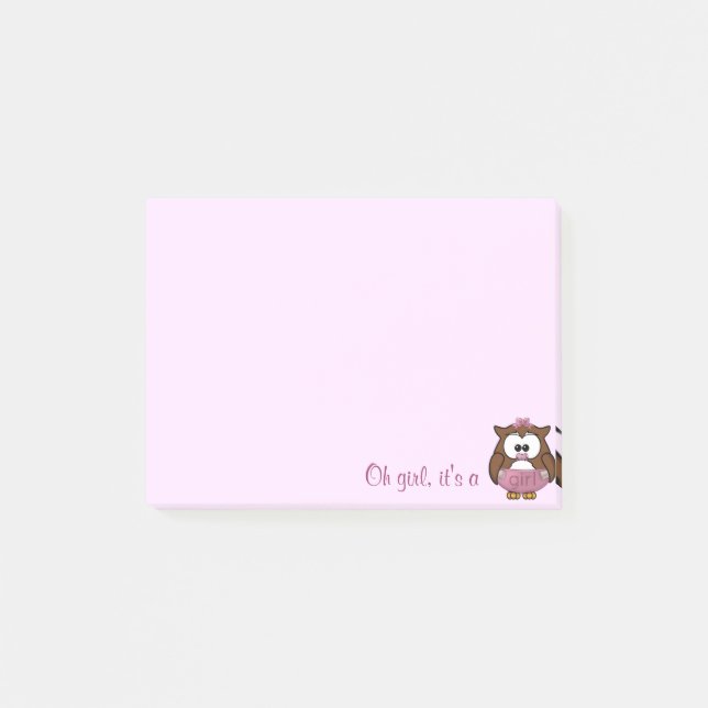 Post-it® chouette princesse (Devant)