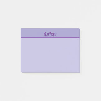 Post-it® Christian AMEN Bloc-notes violetTypologie Art
