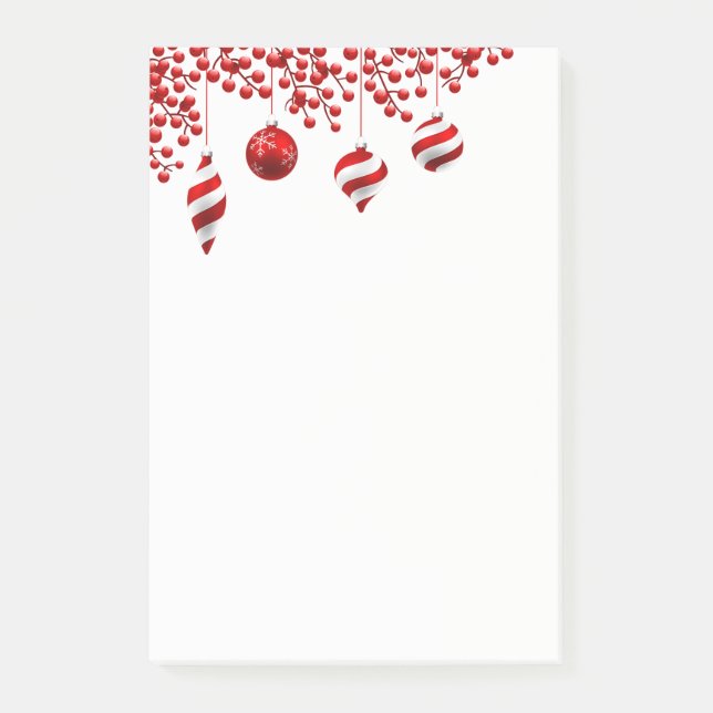Post-it® Christmas Holiday Post It Notes (Devant)