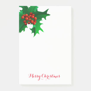 Post-it® Christmas Holly Post-it-Notes
