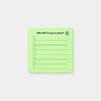 Post-it® Christmas List Post It Notes 