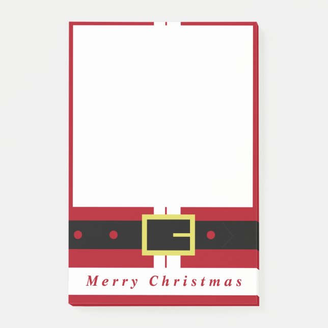 Post-it® Christmas Post it Notes Père Noël Cadeau - Amusant (Devant)