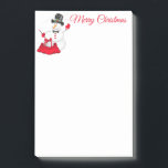 Post-it® Christmas Snowman Post It Notes<br><div class="desc">Ce billet est montré dans un dessin d'art festif de Noël Snowman. Customiser cet objet ou acheter tel quel</div>