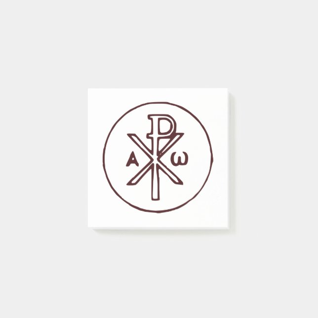 Post-it® Christogramme sacré Chi-Rho Beaux-Arts (Devant)