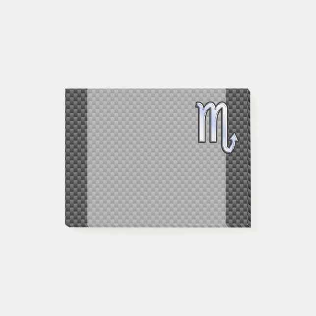 Post-it® Chrome Comme Scorpio Signe Zodiac Fibres Carbone I (Devant)