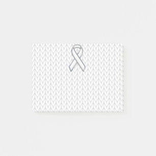 Post-it® Chrome sur le Tricot blanc sensibilisation au ruba