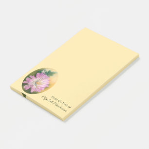 Post-it® Chrysanthemum Pink and Cream Pastel Floral