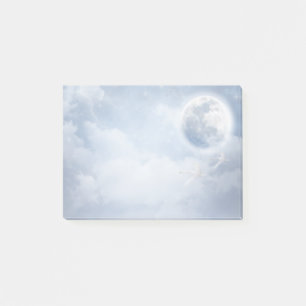 Post-it® Ciel bleu magique avec cygnes volants