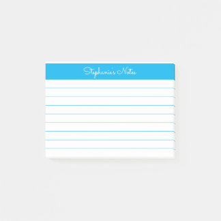 Post-it® Ciel bleu minimaliste linéarisé personnalisé