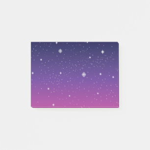 Post-it® Ciel nocturne étoilé violet foncé