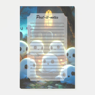 Post-it® Cimetière de nuit éffrayante mignonne Fantôme d'Ha