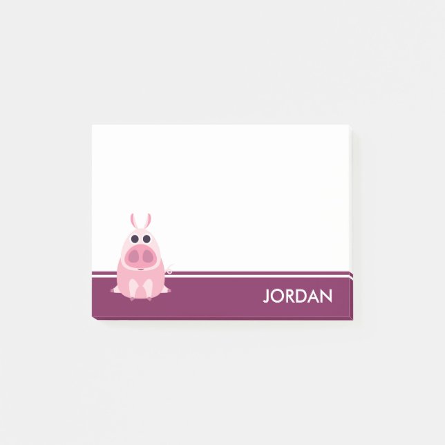 Post-it® Circonspect le porc (Devant)