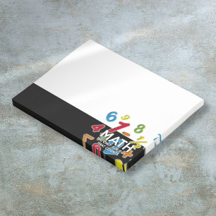 Post-it® Citation amusante de maths, le seul sujet qui comp