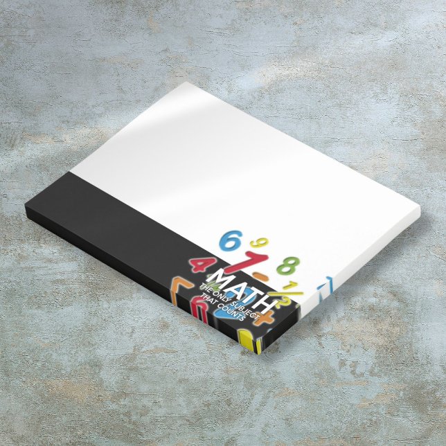 Post-it® Citation amusante de maths, le seul sujet qui comp (Math The Only Subject That Counts Fun Quote Post-it Notes)