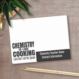 Post-it® Citation de professeur de chimie amusante