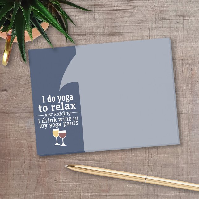 Post-it® Citation de vin amusant - Je bois du vin dans un p (Funny wine post it notes!)