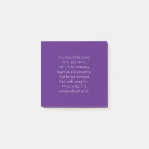 Post-it® Citation d'écriture Mark 12 28