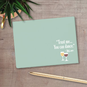 Post-it® Citation drôle de vin - Faites-moi confiance que