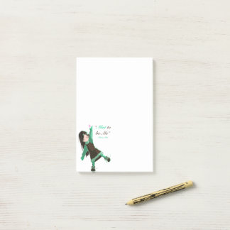 Post-it® Citation inspirante crème glacée notes collantes