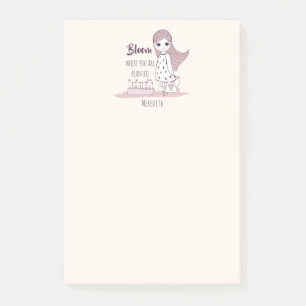 Post-it® Citation Motivationnelle "Bloom Where You Are Plan