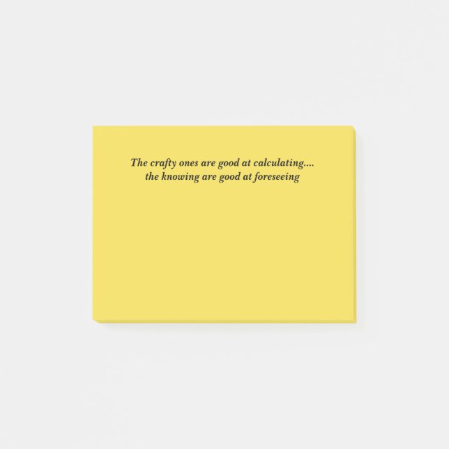 Post-it® Citation sage sur les notes collantes (Devant)