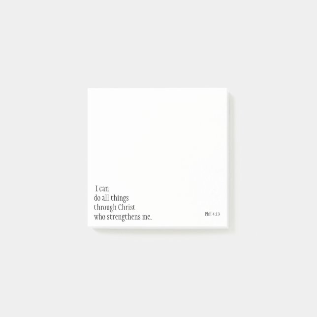 Post-it® Citations bibliques inspirantes Phil 4:13 (Devant)