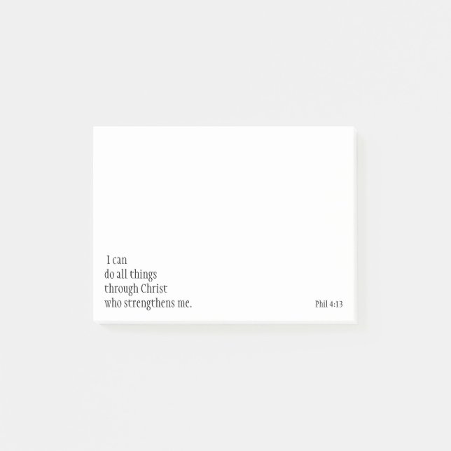 Post-it® Citations bibliques inspirantes Phil 4:13 (Devant)