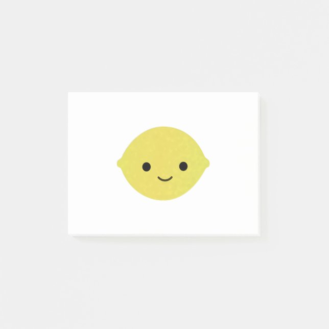 Post-it® Citron carré mignon (Devant)