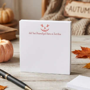 Post-it® Citrouille personnalisée Jack O Lantern Halloween