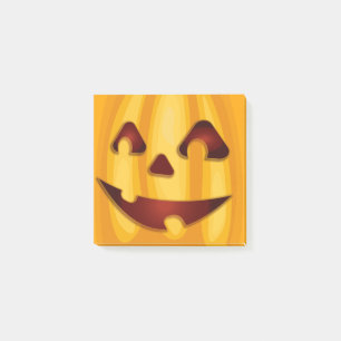 Post-it® Citrouille sculpté souriant design Halloween